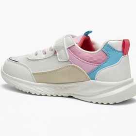 تصویر کفش ورزشی پنل‌دار با بست چسبی برند flora bella by shoexpress Panelled Sneakers with Hook and Loop Closure