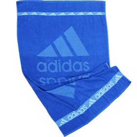 تصویر حوله حمام و استخر چند رنگ جنس اعلا آدیداس (Adidas) سایز 85 در 145 سانتی متر Multi-colored bath and pool towels, high quality Adidas geometric material, size 85 x 145 cm