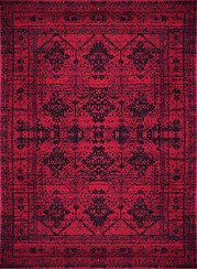 تصویر فرش کاشان (RUG) 500 شانه طرح بلوچی 5 زمینه لاکی (غیربرجسته) 