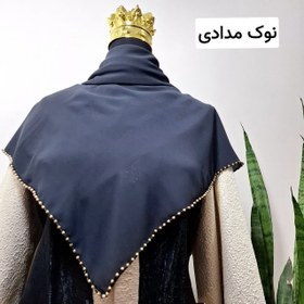 تصویر روسری کرپ حریر قواره ۱۳۰ کار شده - گالری بهار 313 