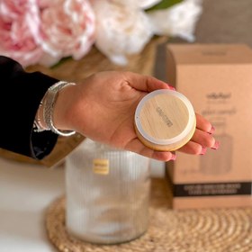 تصویر تنگ آب ۱/۳۵ لیتر درب چوبی لیمون کد ۲۲۷۱۵۹ 