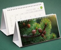 تصویر تقویم رومیزی 1405پایه سخت با روکش سلفون مدل کیان ars-285 