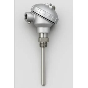 تصویر ترموکوپل کلگی‌دار با گلند کابل استیل 