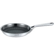 تصویر ماهی تابه استیل کف لیزری 24 سانتی عرشیا مدل SS050-3165 Arshia SS050-3165 Stainless Steel Non-Stick Frypan 24cm