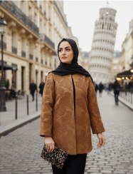 تصویر پالتو فوتر پولک دوزی زنانه پاییز و زمستان 