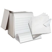 تصویر کاغذ کاربن لس وسط پرفراژ 80 ستونی دیبا Diba 80-column perforated carbonless paper