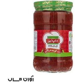 تصویر رب گوجه فرنگی شیشه ای دلپذیر 680 گرمی در بسته بندی 12 عددی 