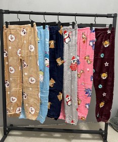 تصویر شلوار تدی عروسکی مخمل 