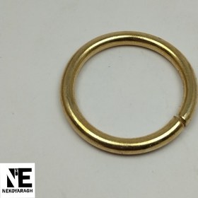تصویر حلقه مفتولی گرد ۲.۵ سانت کد ۱۳۶ - نیکل 
