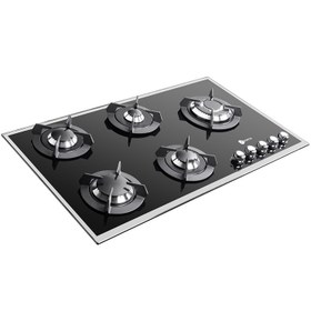 تصویر اجاق گاز شیشه ای ۵ شعله درسا مدل DG2110-5 Dorsa Glass Hob Model DG2110-5