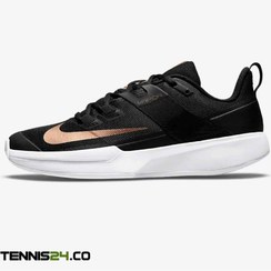 تصویر کفش تنیس زنانه نایک NikeCourt Vapor Lite Clay- مشکی 