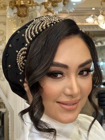 تصویر توربان مشکی طلایی 