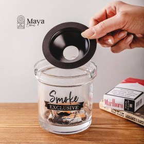 تصویر زیر سیگاری بلور مایا 