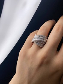 تصویر انگشتر نقره زنانه کد 835 