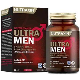 تصویر قرص تقویتی آقایان نوتراکسین Nutraxin Ultra Men بسته 60 عددی 