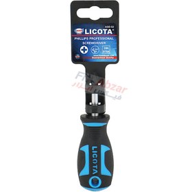 تصویر پیچ گوشتی مشتی چهار سو لیکوتا مدل ASD-520382-HT LICOTA SLOTTED PROFFESIONAL SCREWDRIVER PH2 X 38MM ASD-520382-HT