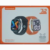 تصویر ساعت هوشمند 49mm طرح اپل واچ اولترا و ایرپاد پرو KEQIWEAR مدل kw56 ultra 3 (همراه با 7 بند) 