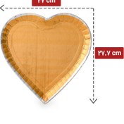 تصویر دیس مقوایی مدل قلب (فروش کیلویی) 