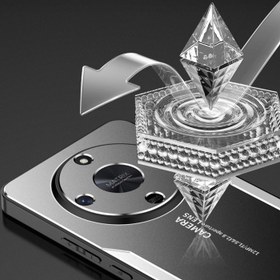 تصویر برای Honor X9B 5G / Magic6 Lite 5G Case Case Matte Aluminum Alloy+TPU+PC Anti-Fingerprint Back Back 