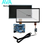 تصویر ماژول نمایشگر ۷ اینچ دارای ورودی HDMI / VGA / AV به همراه تاچ خازنی 