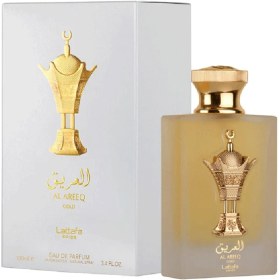 تصویر عطر ادکلن العریق گلد طلایی لطافه پراید ۱۰۰ میل اصل Lattafa Al Areeq Eau De Parfum 100ML