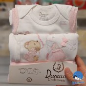 تصویر ست لباس سه تکه نوزاد طرح خرگوش و خرس دانالو 