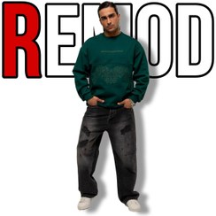 تصویر دورس سه نخ پنبه طرح دار 