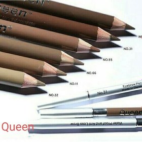 تصویر مداد ابروی پودری Queen مداد ابرو کویین اورجینال(اصلی)شماره 66 EYEBROW Pencil QUEEN