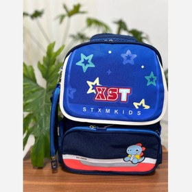 تصویر کیف مدرسه طرح دایناسور STXMKIDS STXMKIDS dinosaur design school bag