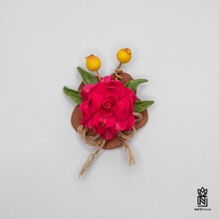 تصویر مگنت یخچال گل خمیری 