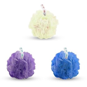 تصویر لیف و اسفنج حمام اورجینال برند Pazariz مدل Soft Pompom Shower Loofah 3-Pack کد 87570783 