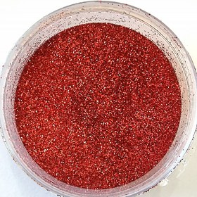 تصویر اکلیل گلیتر قرمز ریز کد 135 
