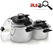 تصویر زودپز دوقلو 6+4 لیتری بلزا مدل BELLEZA 71202/64 BELLEZA PRESSURE COOKER 71202/64