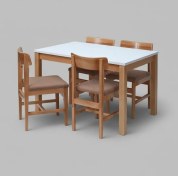 تصویر ست میز و صندلی ناهار خوری ۴ نفره مدل تاک 