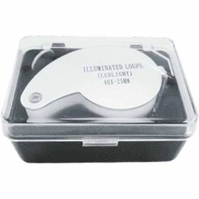 تصویر ذره بین کشویی چراغدار 40x 