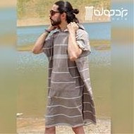 تصویر حوله نخی سنتی پانچویی (سفری) poncho towel