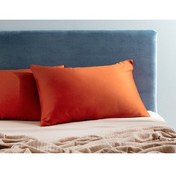 تصویر روبالشی CIEL 100 ٪ COTTON SATIN 2 CASE ORANGE Madame Coco 