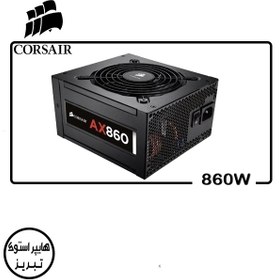 تصویر پاور کامپیوتر کورسیر CORSAIR AX860i Digital ATX با توان 860 وات 