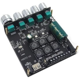 تصویر ماژول آمپلی فایر بلوتوثی XY-S100H ظرفیت ۲x۵۰ وات و ساب ۱۰۰ وات 