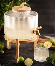 تصویر کلمن پذیرایی شیشه ای ۵ لیتری ویکتوریا 