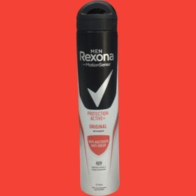 تصویر اسپره مردانه رکسونا ضد تعریق و ضد بو اکتیو + اورجینال 200 میل Men Rexona protection active + original anti-bacterial & Anti odor spray 