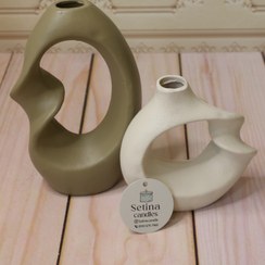 تصویر گلدان دکوری مدل گلدان پیچ کد 3 مجموعه 2 عددی 