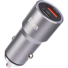 تصویر شارژر فندکی سوپر فست 30 وات بیوا مدل CC-17 Biva 30W Car Charger Model CC17 – Super Fast Charging Dual-Port Car Adapter