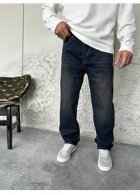 تصویر شلوار سیاه مردانه لباس جین مدل تالینگ قالب راحت Denim Shorty 