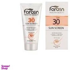 تصویر کرم ضد آفتاب SPF30 فاربن (Farben) مدل SPF30 حجم 50 میلی‌ لیتر 