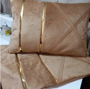 تصویر روبالشتی طرح لمسه ۳تایی 3-piece design pillowcase