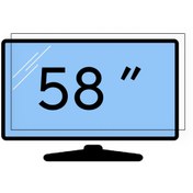 تصویر محافظ صفحه تلویزیون 58 اینچ (ابعاد 74*128.5) 2 میل تایوانی 58 inch TV screen protector (dimensions 128.5*74) 2 Taiwanese mils