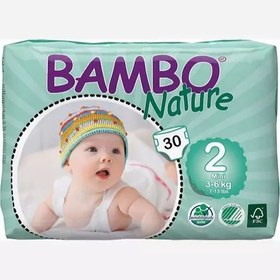 تصویر پوشک نوزاد برند بامبو نیچر Bambo nature diapers size2 