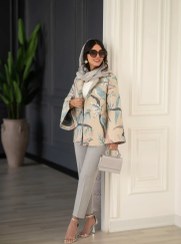 تصویر مانتو prada کرم 