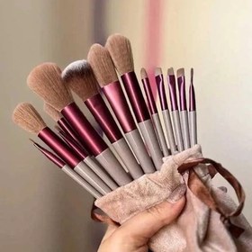 تصویر ست براش آرایشی ۱۳ تکه با کیف 